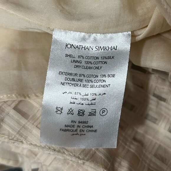 Jonathan Simkhai Allie Cotton and Silk Shirt Dress - Picture 7 of 7